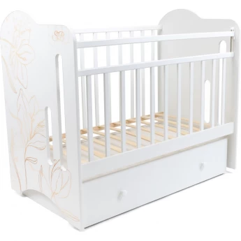 Детская кроватка SWEET BABY ROSMINI Bianco (белый) маятник с ящиком