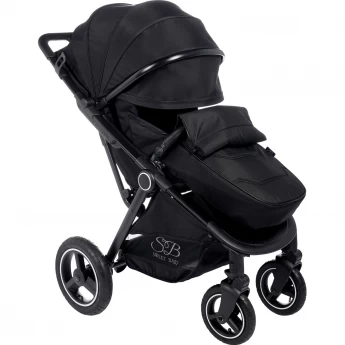 Прогулочная коляска SWEET BABY SUBURBAN COMPATTO Black (Air)